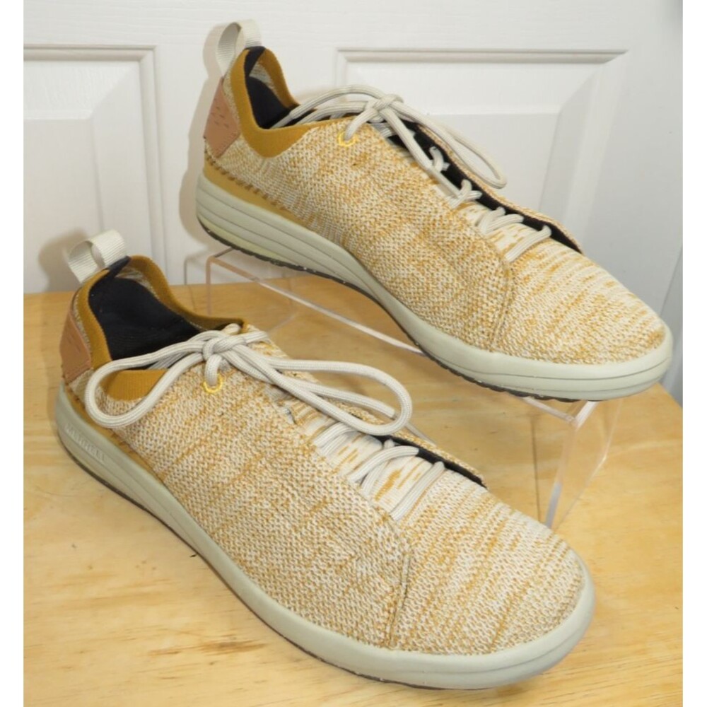 Merrill Gridway Moccasin Knit Vibram Sneaker Women’s Size 9 in Gold/Yellow